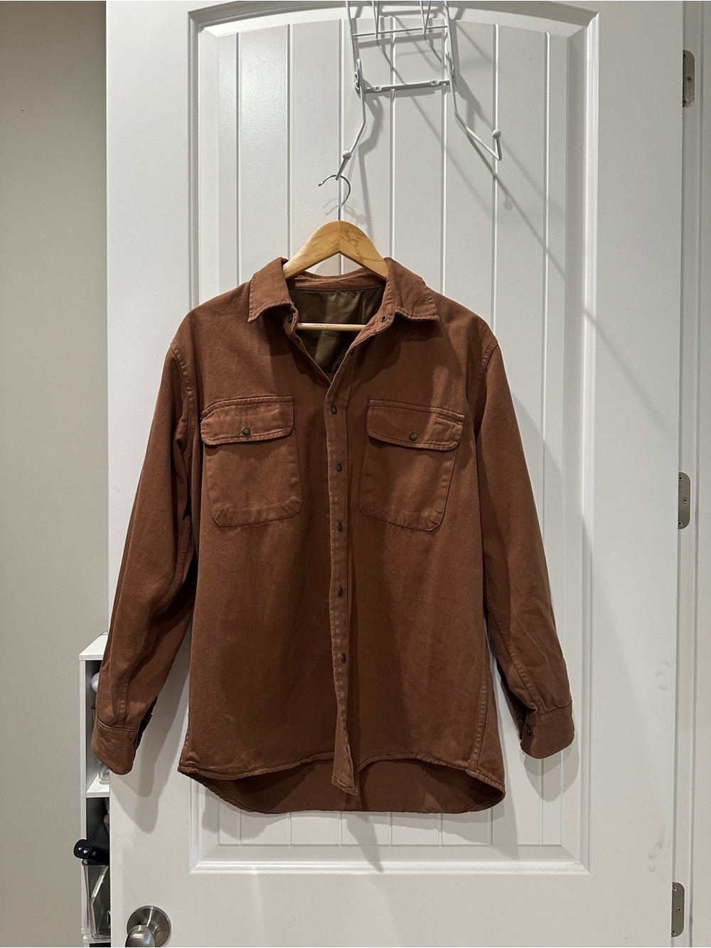 100% cotton brown jacket